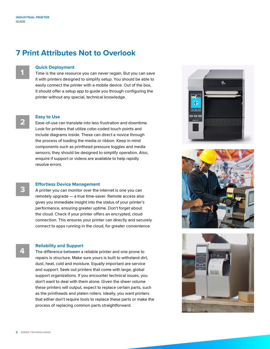 7 Things To Consider When Buying An Industrial Printer by Zebra