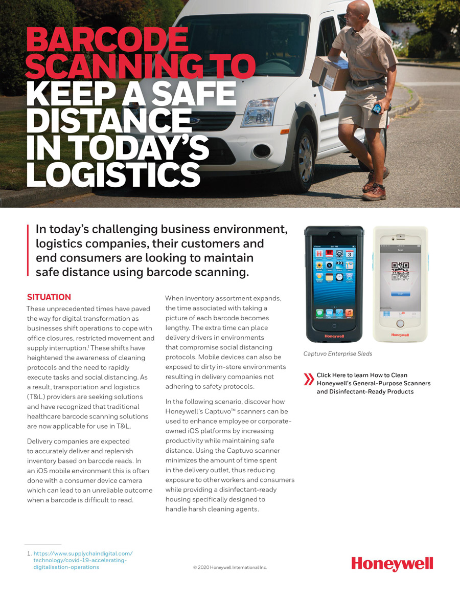 Keep A Safe Distance In Today Logistics by Honeywell